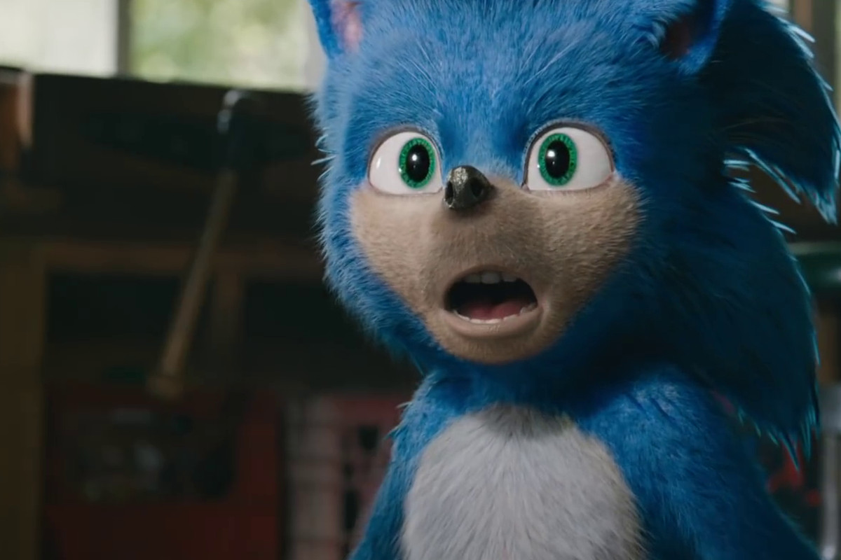Diseño antiguo de Sonic para su pelicula. (El diseño del que todo el mundo se rio)